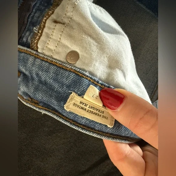 Madewell The Perfect Vintage High Rise Straight Jean - Picture 7 of 7